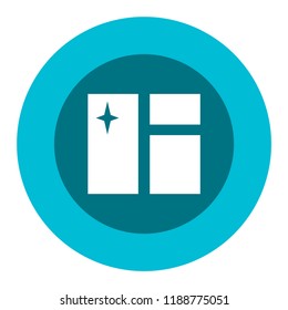 window cleaning vector icon