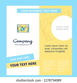 Window Company Brochure Template. Vector Business Template