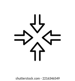 Window control buttons line icon. Touch control, zoom in, zoom out, full screen, cube, 360 degrees, viewing angle, view. Technology concept. Vector black line icon on a white background