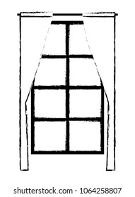 window with courtain icon