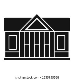 Window courthouse icon. Simple illustration of window courthouse vector icon for web design isolated on white background