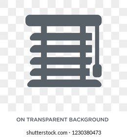 Window coverings icon. Window coverings design concept from Furniture and household collection. Simple element vector illustration on transparent background.