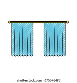 window curtain isolated icon