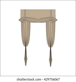  window decoration. curtains. interior textiles.