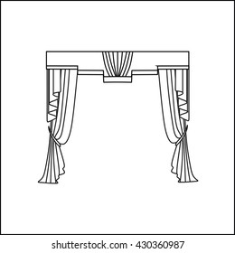 window decoration. curtains. interior textiles.