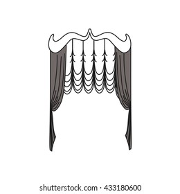  window decoration. curtains. interior textiles.