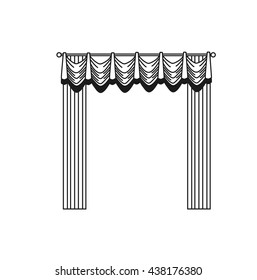  window decoration. curtains. interior textiles.