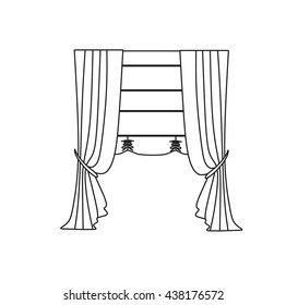  window decoration. curtains. interior textiles.
