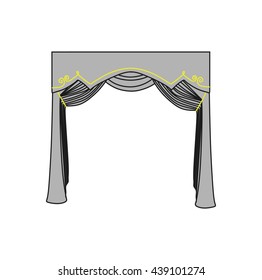  window decoration. curtains. interior textiles.