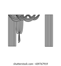  window decoration. curtains. interior textiles.