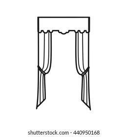  window decoration. curtains. interior textiles.