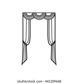  window decoration. curtains. interior textiles.