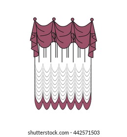  window decoration. curtains. interior textiles.