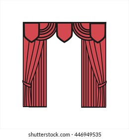  window decoration. curtains. interior textiles.