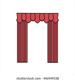  window decoration. curtains. interior textiles.