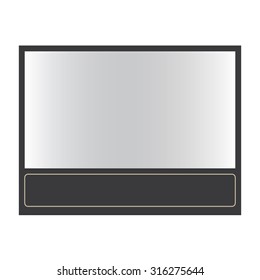 window for decorative  isolated on white.Vector Design EPS10.