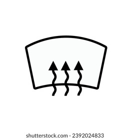 Icono de desactivación de ventana aislado en fondo blanco.  Ilustración vectorial.