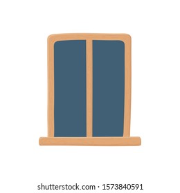 Window design, Interior home house view room modern glass and architecture theme Vector illustration