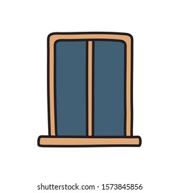 Window design, Interior home house view room modern glass and architecture theme Vector illustration