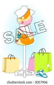 Window Display Series: Summer - Vector