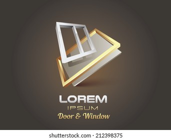  window door abstract shape sign