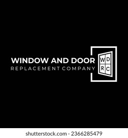 Window And Door Company Logo, Door and Window Vector Icon.