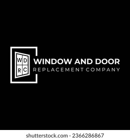 Window And Door Company Logo, Door and Window Vector Icon,sign.