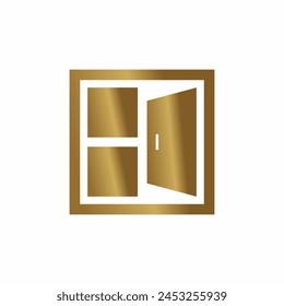 Fenster und Tür Logo Einfach sauber und elegant
