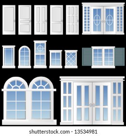 window and door vector