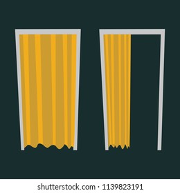 window and door vector illustration 