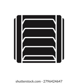 window fan icons minimalist flat style design, window fan Vector illustration on white background