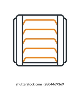 window fan icons minimalist flat style design, window fan Vector illustration on white background