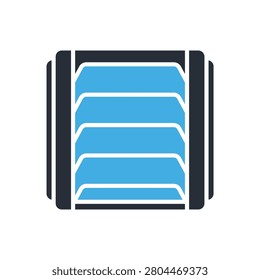 window fan icons minimalist flat style design, window fan Vector illustration on white background