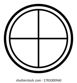 Window Flat Icon Isolated On White Background