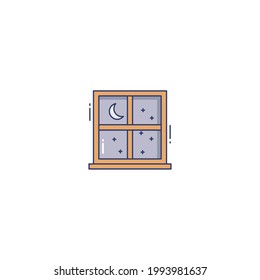 window Flat Icon Isolated On White Background
