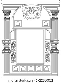 Fensterrahmen-Design für Deckblätter und Einladungskarten 