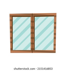window frame icon isolated flat