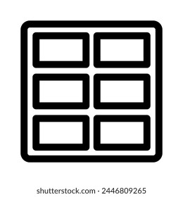 window frame icon or logo isolated sign symbol vector illustration - high quality black style vector icons
