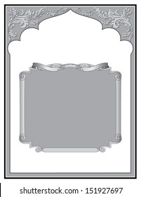 WIndow Frame with Scroll