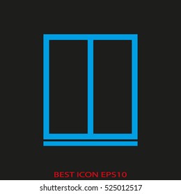 window frame, vector icon, eps10