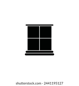Window frame vector icon illustration sign