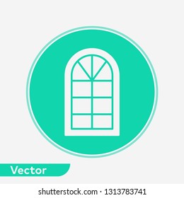 Window frame vector icon sign symbol