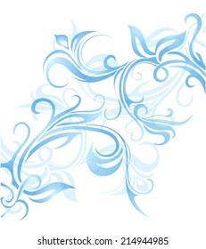 Window frost ornament. EPS-10
