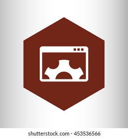 window and gear icon