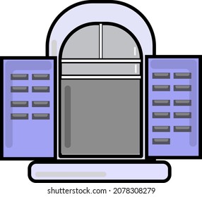 window with glass and shutters.  open hole
