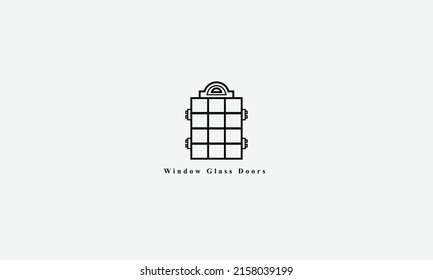 Window Glass vector logo design