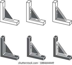 Window Glazing Types Icon , Vector