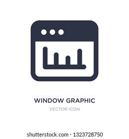 window graphic icon on white background. Simple element illustration from UI concept. window graphic sign icon symbol design.
