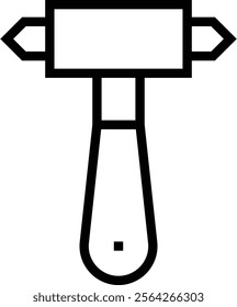 window hammer icon. Thin linear style design isolated on white background
