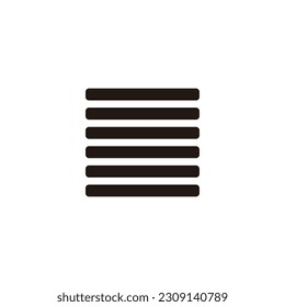 Ventana, símbolo geométrico doméstico simple vector de logotipo